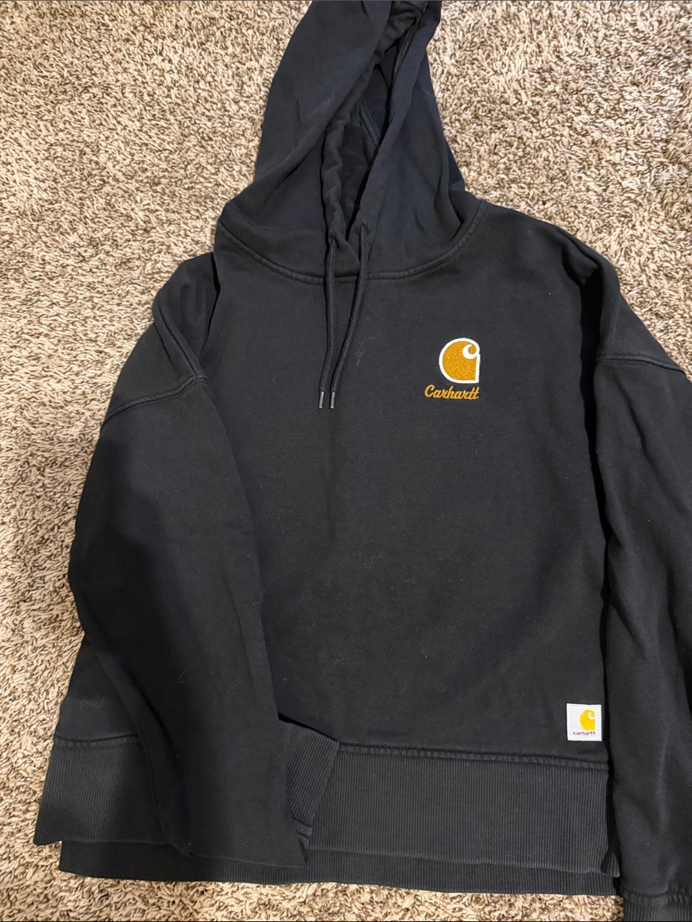 Carhartt women's Black Hoodie with Logo